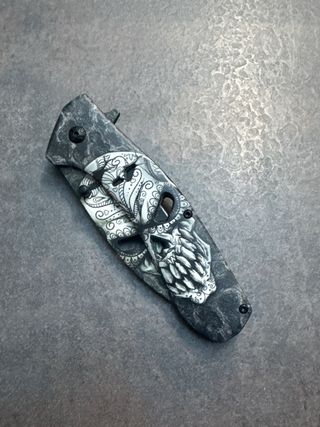 Navaja Albainox Calavera 9cm Hoja