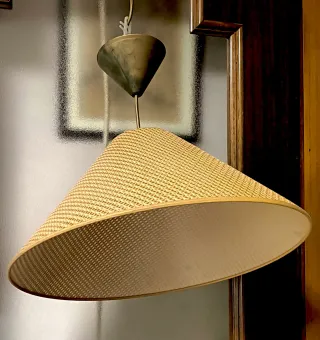 Lámpara de techo tejida