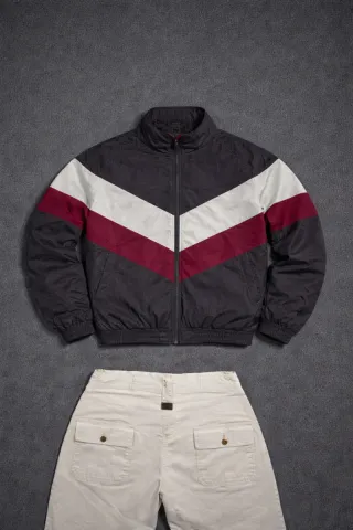 Chaqueta Vintage Chevron Multicolor