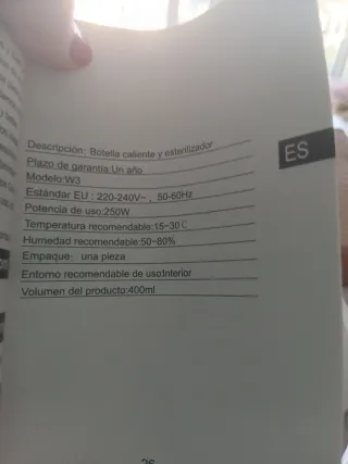 Calentador y Esterilizador Biberones Grownsy W3