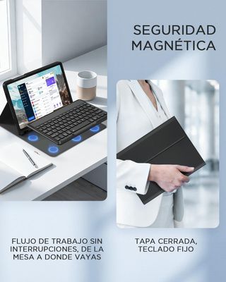 Funda Teclado Bluetooth Galaxy Tab A9+ A11+