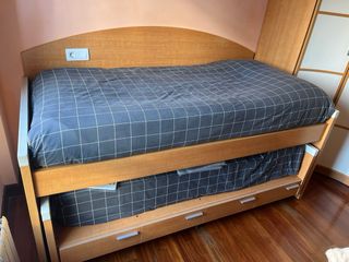 Cama nido con 4 cajones madera