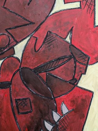 Cuadro Abstracto Grande Estilo Picasso