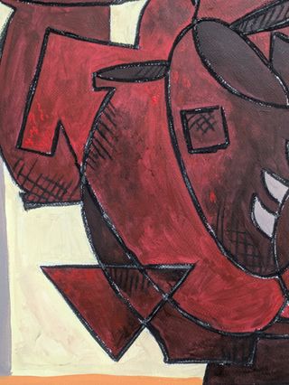 Cuadro Abstracto Grande Estilo Picasso