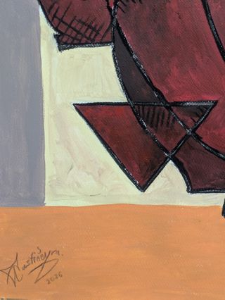 Cuadro Abstracto Grande Estilo Picasso