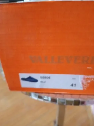 Pantofole Valleverde uomo blu/grigie