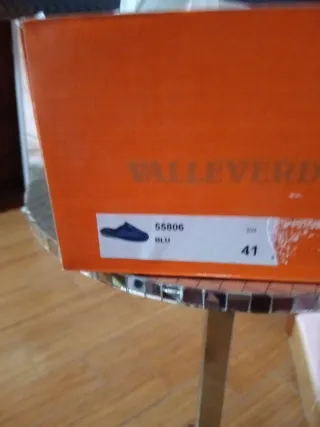 Pantofole Valleverde uomo blu/grigie