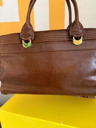 Bolso de señora de cuero auténtico