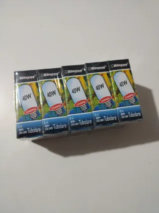 10 Lampadine Tubolari E14 40W