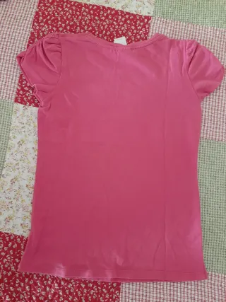 Camiseta fucsia.Talla 134-140cm.