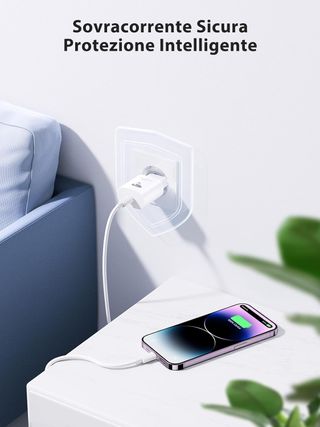 Aioneus Cargador USB C 25W Cargador iPhone Carga R