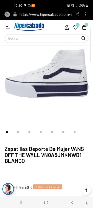 Zapatos Vans Mujer Blancos
