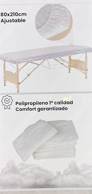 Sabana de camilla desechable ajustable