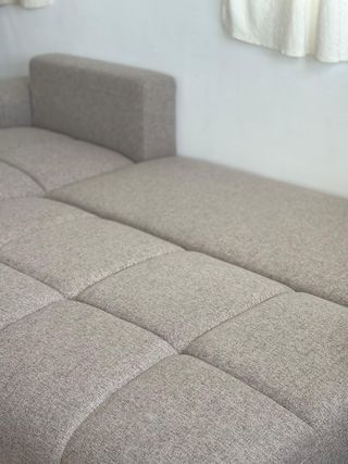 Sofa cama chaise longue beige