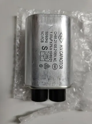 Condensador H.V. Capacitor 1.00µF 2100V AC