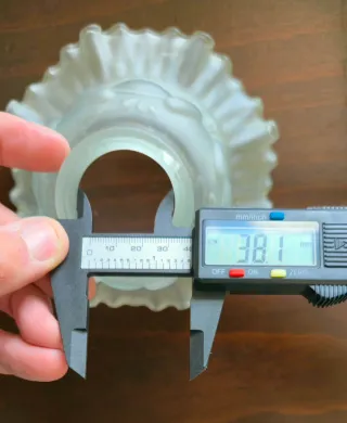 5 tulipas de cristal esmerilado