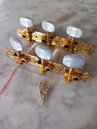 Clavijeros Guitarra Clásica Dorados