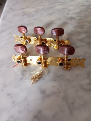 Clavijeros Guitarra Clásica Dorados