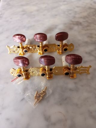 Clavijeros Guitarra Clásica Dorados