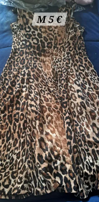 Vestido estampado leopardo talla M