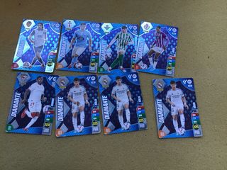 7 Cromos Diamante Futbol Panini