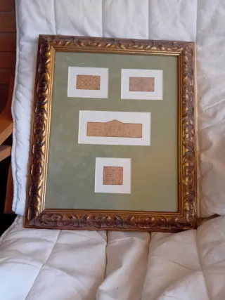 Cuadro con Marco Madera Tallada