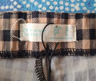 Falda pantalón cuadros Talla 40