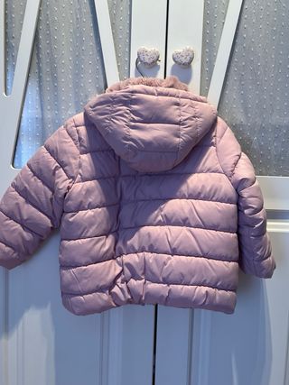 Abrigo Benetton niña rosa Talla 18/24 meses