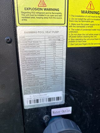 Calentador piscina Klinwas 3.3 kW