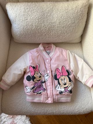 Chaqueta Bomber Minnie Disney Niña Rosa