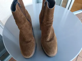 Botines marrón serraje marca Alpe, poco usados est