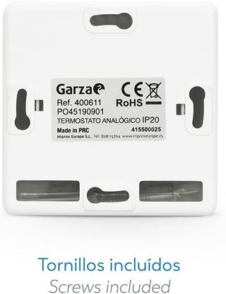 Garza - Termostato analógico para caldera y calefa