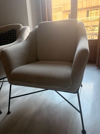 Butaca Kave Home Tela Negra