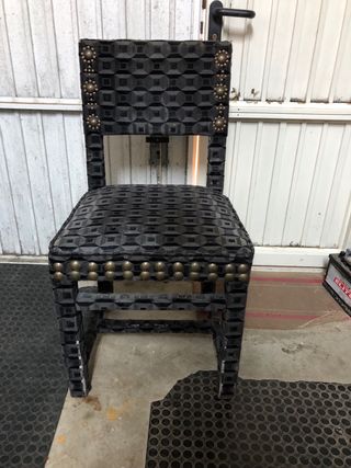 Sillas tapizadas negras (2 unidades)