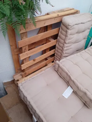 Palet doble 100x120 cm - Deco/Jardín BARATO