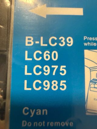 Cartucho Tinta Brother LC39 LC60 LC975 Cyan XL