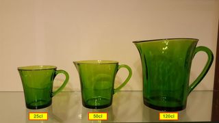 DURALEX VERDE VINTAGE TAZAS DESAYUNO - NUEVO