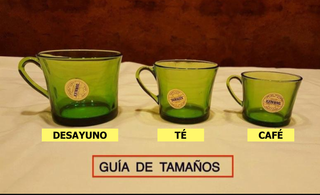 DURALEX VERDE VINTAGE TAZAS DESAYUNO - NUEVO
