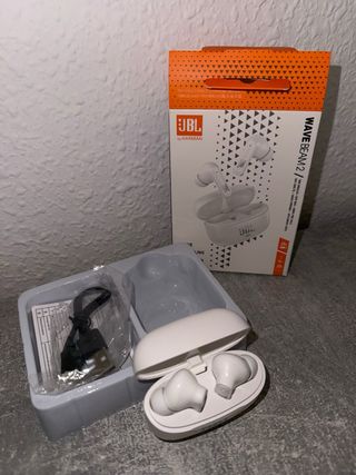 Auriculares Inalámbricos JBL Wave Beam 2 Blancos