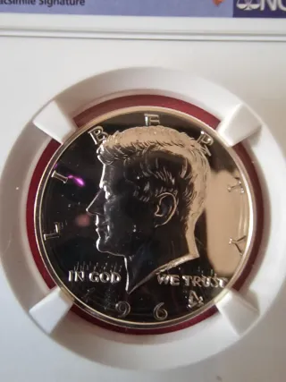 Stati Uniti 1964 50C Kennedy Proof PF 68 NGC