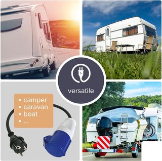 Perel Cable de Adaptador, H07RN-F 3G1.5, 0.4 m, 16