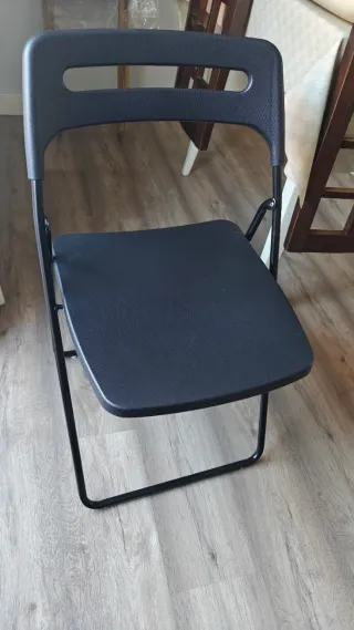 Silla Plegable Ikea Nisse Negra