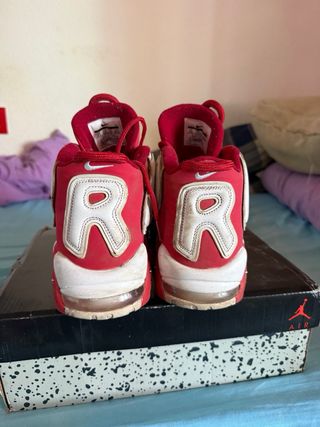 Sneakers Nike Air More Uptempo Rosse e Bianche