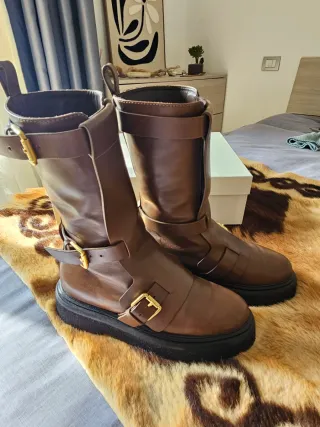 Max Mara Stivali Biker Taglia 37