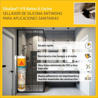 SIKA - Silicona neutra sanitaria - SikaSeal 175 Ba
