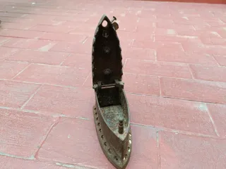 Plancha antigua de carbón