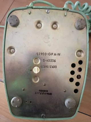 Teléfono Vintage Heraldo CITESA Verde
