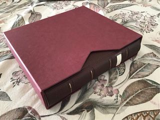 Álbum de monedas Pardo burdeos