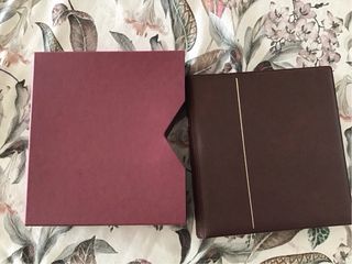 Álbum de monedas Pardo burdeos