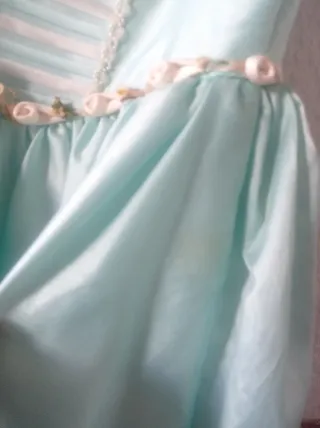 Vestido niña comunión princesa azul